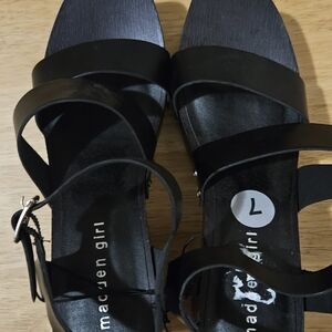 Madden Girl Black Strappy Sandals